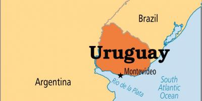 Urugvajaus sostinėje žemėlapyje
