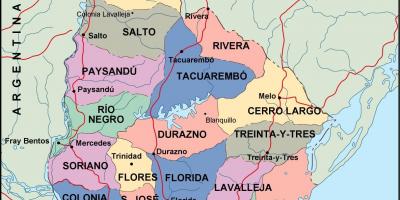 Žemėlapis maldonado Urugvajus