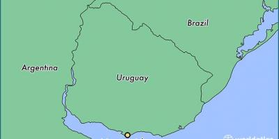 Žemėlapis montevidėjas Urugvajus