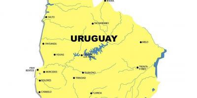 Žemėlapis Urugvajaus upės