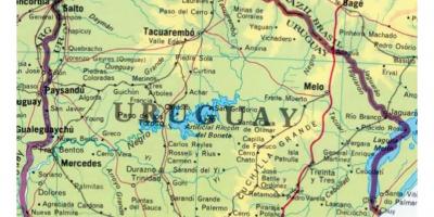 Žemėlapis Urugvajus