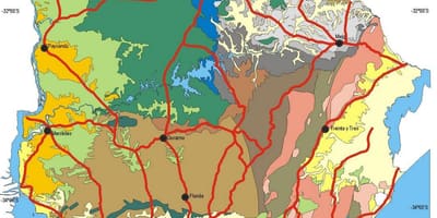 Žemėlapis Urugvajus klimato 